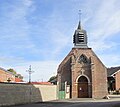 La façade de l'église.