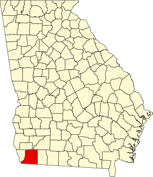 Map of Georgia highlighting Decatur County