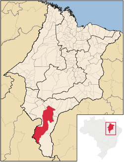 Location of Balsas in the State of Maranhão