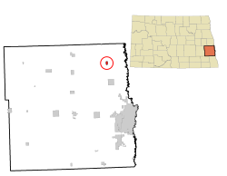 Location of Gardner, North Dakota