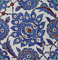 Wall tile in the Rüstem Pasha Mosque, c. 1563