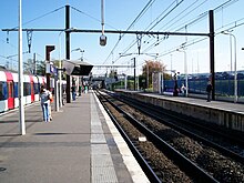 General view of the platforms to the east (towards Marne-la-Vallée–Chessy)