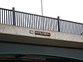 Closeup of bridge carrying Compton Road, Banbury over Oxford Canal in June 2009