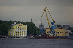 The former South River Port Building, Moscow River, Yuzhnoportovy District