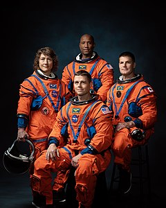 Crew of Artemis 2, by NASA/Josh Valcarcel