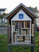 Boîte à livres à Soudan (Loire-Atlantique).