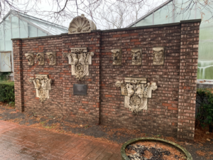 Gargoyles and Mementos of Euclid Avenue station, on display at the Rockefeller Park Greenhouse since 1976