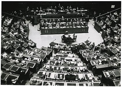 Confidence vote on Rumor III Cabinet at the Chamber of Deputies in March 1970