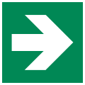 E005 – Direction arrow (90° angle)