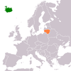 Location map for Iceland and Lithuania.