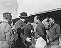Juan Manuel Fangio and Alfred Neubauer 1955