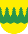 Image 49A coniferous forest pictured in the coat of arms of the Kainuu region in Finland (from Conifer)