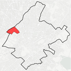 Location within Athens