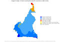 Cameroon map of Köppen climate classification.