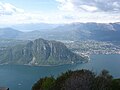 Panorama del Lago di Lugano dalla vetta Sighignola