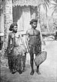 "Man and Wife of the 'Pimlingai,' or Slave Class," (1903), photograph by Furness. Illustration from The Island of Stone Money: Uap of the Carolines (1910).