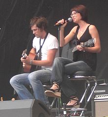 Marie Lindberg (right) in August 2007