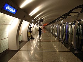 Quai de la station pour la direction de Saint-Denis Pleyel.