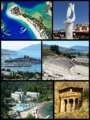 Montage of Mugla Province's monuments and sights