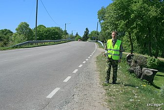 Bron över ån Nasva jõgi.