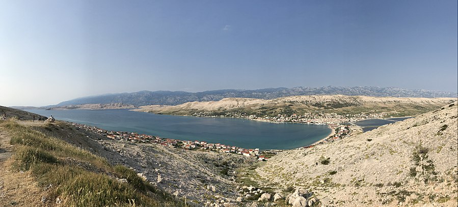 Panoramski pogled na Pag