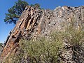 Outcrop of Pilar Formation showing metatuff beds (white layers)