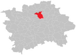 Location of Libeň in Prague