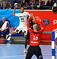 Avec le THW Kiel face à Omeyer en 2018.