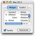 Mac OS XのAquaのインターフェイス