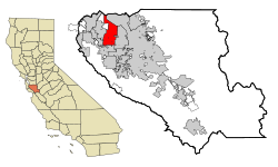 Location in Santa Clara County and the State of California