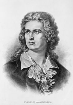 Portrait de l'écrivain germanique Friedrich von Schiller (lithographie de 1905). (définition réelle 3 311 × 4 717)