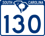 South Carolina Highway 130 marker