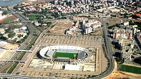 Estádio de Sant' Elia em Cagliari