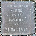 Stolperstein für eine Rommni (Großer Griechenmarkt 86)