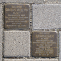 Stolpersteine für Mathias Miehlig und Ludwig Egner vor der ehem. »Pflegeanstalt«