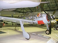 Fw 190 S-8 restaurado em exposição no Hendon Aerodrome ao norte de Londres.