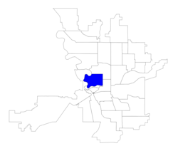 Location within the city of Spokane