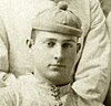 Photograph of William Olcott cropped from Michgian football team photograph of the 1880s
