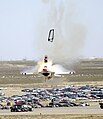 Image 48A USAF Thunderbird pilot ejecting from his F-16 aircraft at an air show in 2003 (from Aviation)