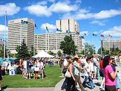 2007's street party at the Festival Plaza on Ottawa's City Hall grounds