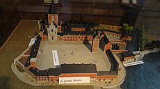 Maquette de l'abbaye.