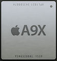 The Apple A9X which has the on-die M9 coprocessor