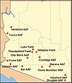 Image 4Major airfields in Arizona during World War II. (from History of Arizona)