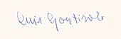 Signature de Luis Goytisolo