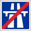 End of motorway