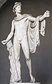L'Apollon du Belvédère, copie romaine d'une œuvre grecque en bronze.
