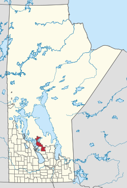 Location in Manitoba