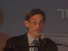 הרב דוד גולינקין בערב גאלה לאגודת ידידי מכון שכטר, נווה שכטר, נווה צדק תל אביב, אפריל 2014