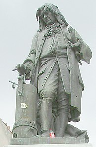 Monument à Denis Papin (1880, détail), Blois.