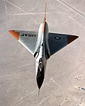 F-106, a 60-degree delta: an early example with leading edge flow separation